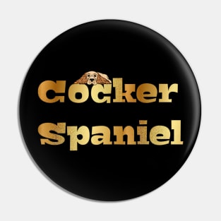 Golden Cocker Spaniel Pin