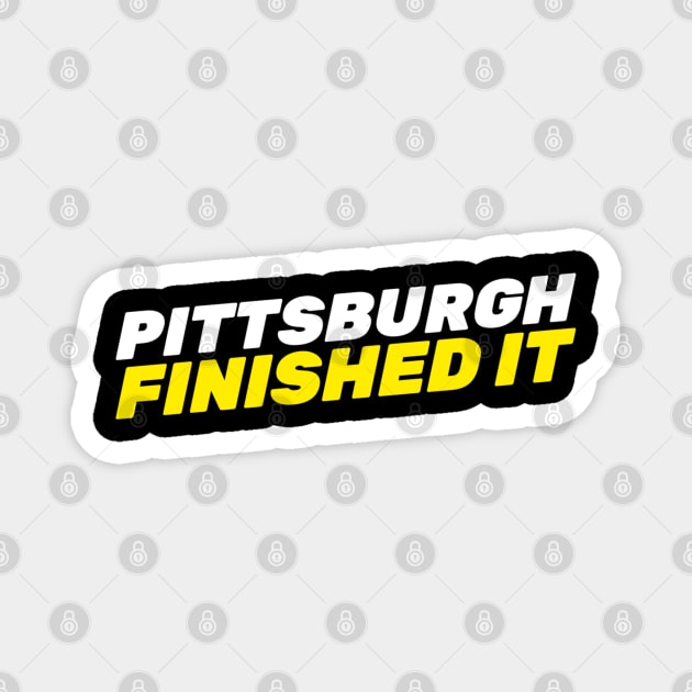 Pittsburgh Finished It Magnet by Pixel Threads 