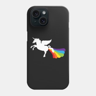 Unicorn Pooping Rainbows Funny LGBT Pride Phone Case