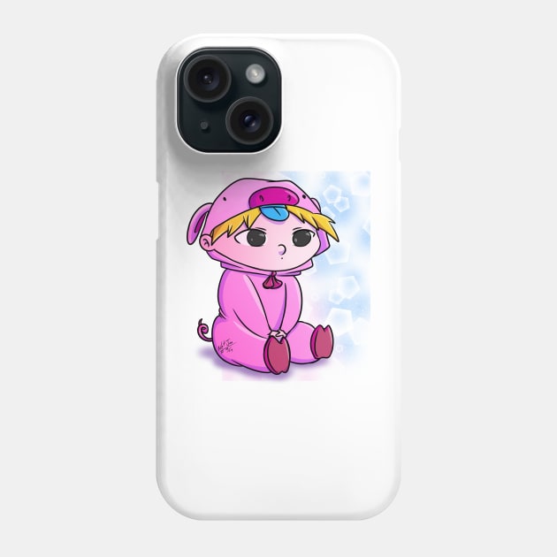 Arnold Pijama pig Phone Case by NetJan