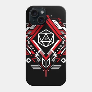 Futuristic Polyhedral D20 Dice TRPG Tabletop RPG Gaming Addict Phone Case