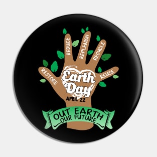 Earth Day April 22 Our Earth Our Nature Pin