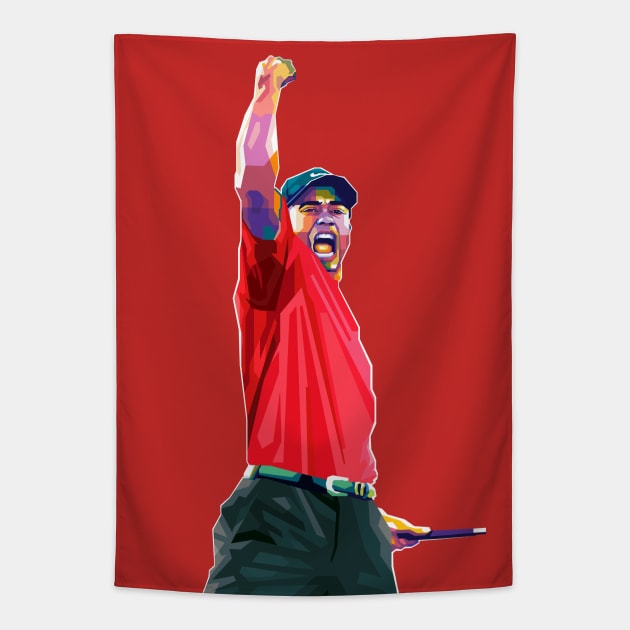 Tiger Woods Tapestry by giltopann