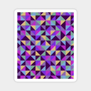 Geometric Shapes Pattern in Purple Magnet