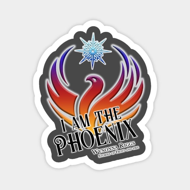 I am the Phoenix (Front and Back Print) Magnet by KimbraSwain