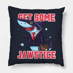 Shark Attorney: Bite for Jawstice Pillow