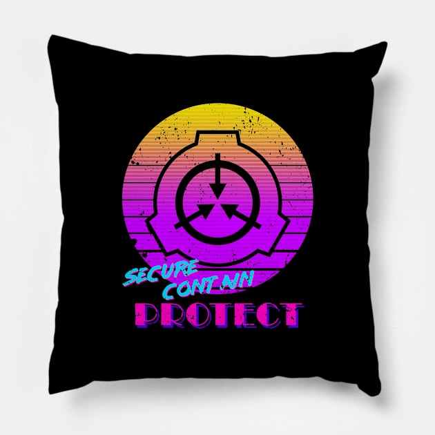 SCP Retro - alternate Pillow by CCDesign