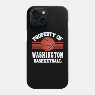 Proud Name Washington Graphic Property Vintage Basketball Phone Case