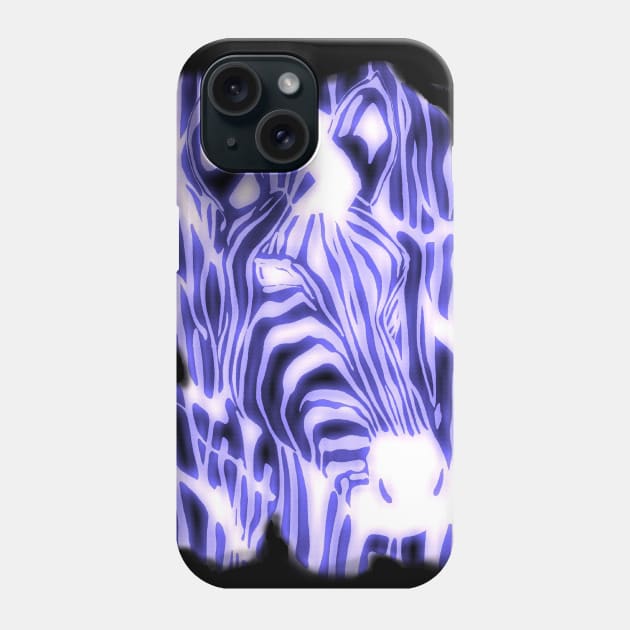 Electric Zebra Phone Case by Alan Hogan