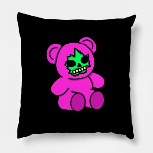 Dead Pink Teddy Bear Pillow