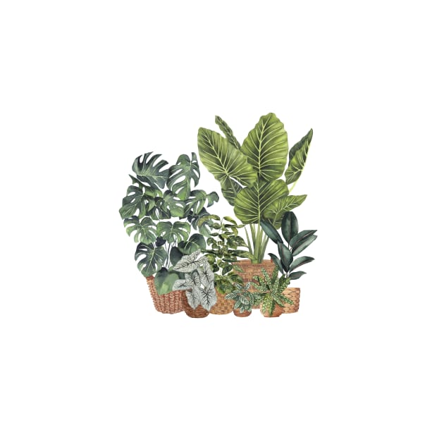 House Plants Illustration 13 by gusstvaraonica