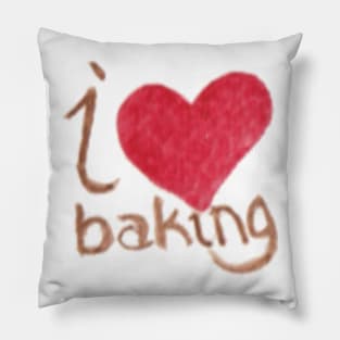 i heart baking Pillow