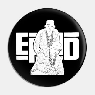 EPMD // White retro Pin