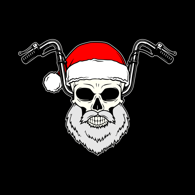 Santa Biker Skull by julpirod