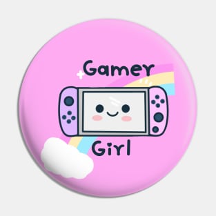 Kawaii Gamer Girl Pin