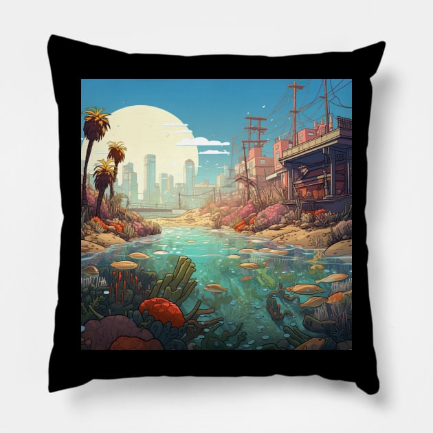 Coral reef Pillow by ComicsFactory