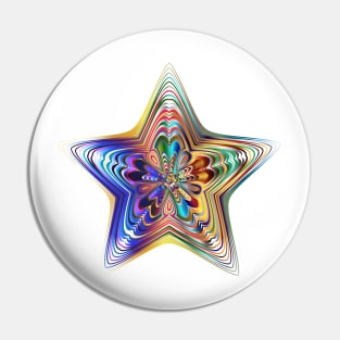 Colorful Prismatic Chromatic Rainbow Shiny Pin