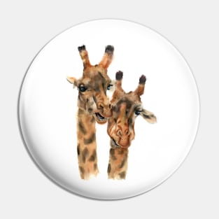 Pair of Giraffes Pin