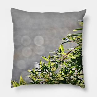 bamboo leaves border Pillow