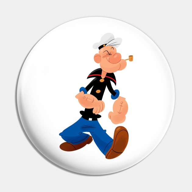 Popeye Pin by FanartFromDenisGoulet