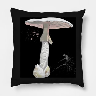 Amanita Virosa The Destroying Angel Mushroom Pillow