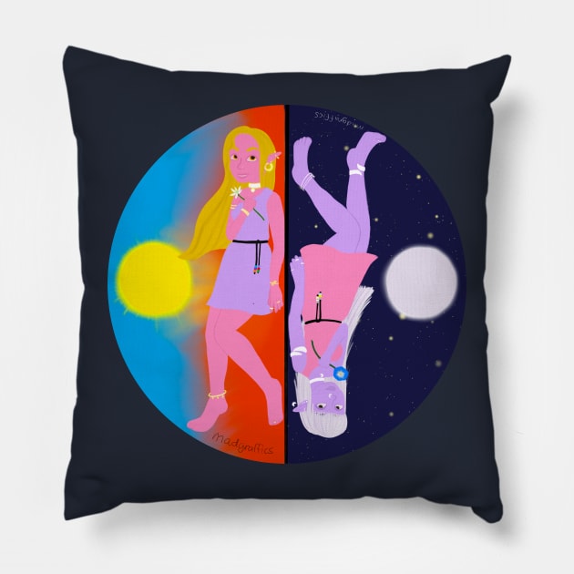 The Sisters Pillow by Madgraffics