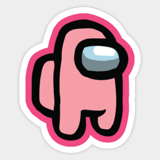 Among Us Pink Stickers Teepublic