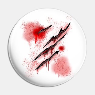 Blood and guts slash wound Pin