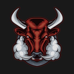 Angry Bull Head T-Shirt