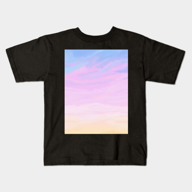 Pastel Sunset Sky Aesthetic Lofi Sunset Kids T Shirt Teepublic