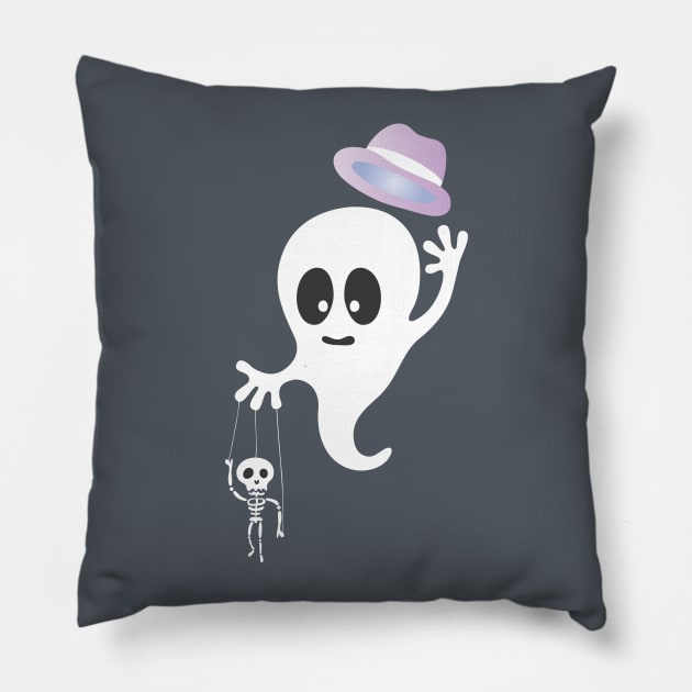 Cute Ghost Pillow by martinussumbaji