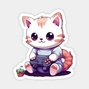 Gamer Cat Magnet