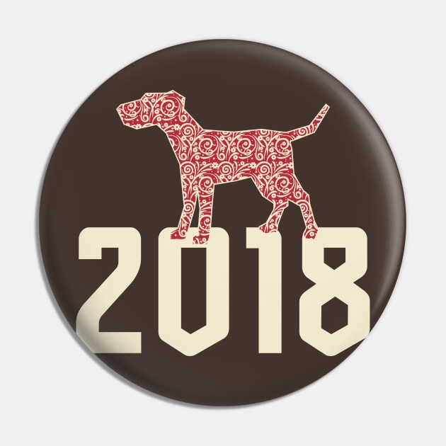 Dog 2018 Pin by teeleoshirts