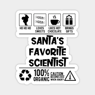 Santa's Favorite Scientist Santa Claus Magnet