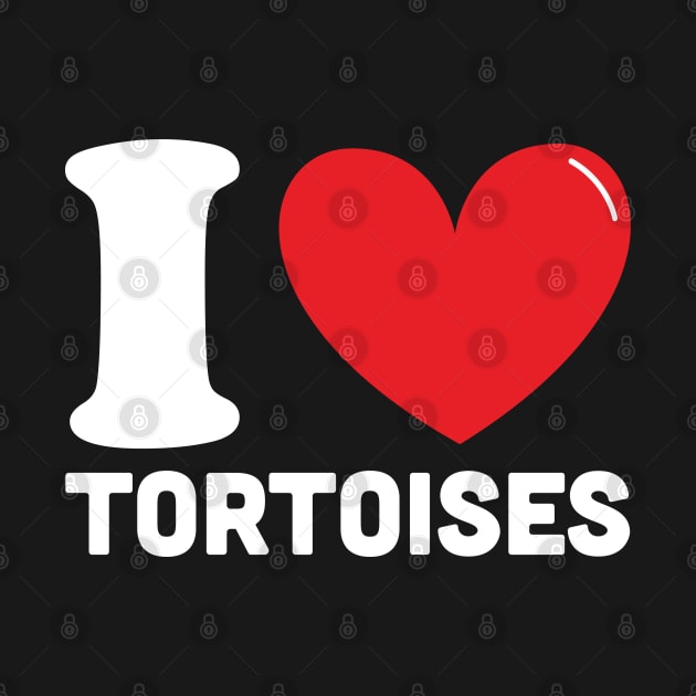 Red Heart I Love Tortoises by Teesmooth