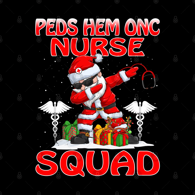 Christmas Peds Hem Onc Nurse Squad Reindeer Pajama Dabing Santa by intelus