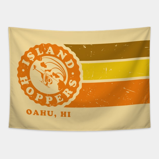 Island Hoppers Stripes Distressed Tapestry by PopCultureShirts