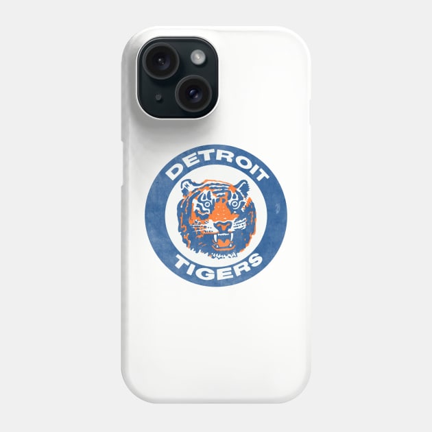 Detroit Tigers Vintage Phone Case by Yossh