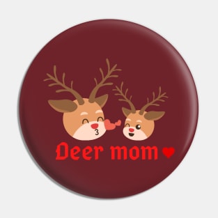 Christmas reindeer mom Pin