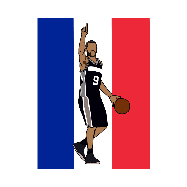 Tony Parker 'French Flag' - NBA San Antonio Spurs by xavierjfong