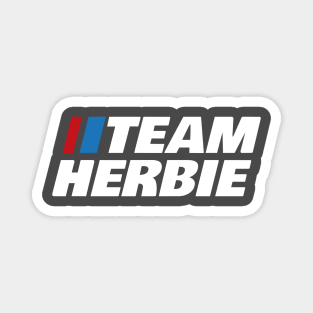 Team Herbie (Reversed Text Design) Magnet