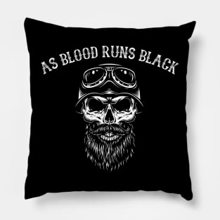 AS BLOOD RUNS BLACK BAND Pillow