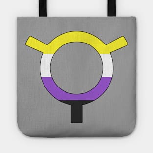 Nonbinary (Toki Pona, Enby Pride Colors) Tote