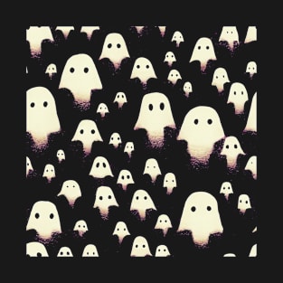 Cute Ghosts Pattern T-Shirt