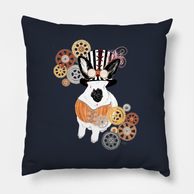 Steampunk'd Bailey Pillow by ArtbyMinda