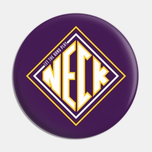 Let the Band Play Neck // Funny Golden Band Parody Purple and Gold Pin