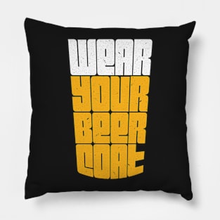 Beer Coat Drinking Shirt Pillow