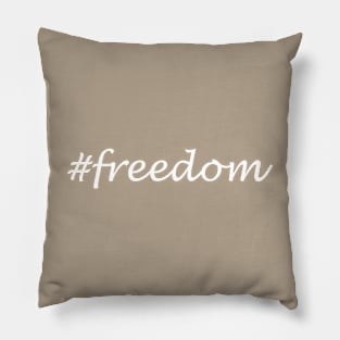Freedom Word - Hashtag Design Pillow