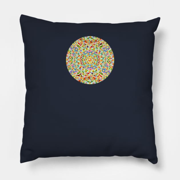 Rainbow Candy Trinket Pillow by PatriciaSheaArt