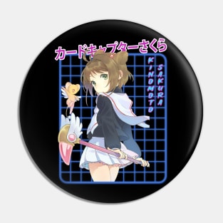 Classic Sakura Cute Girl Japanese Manga Pin